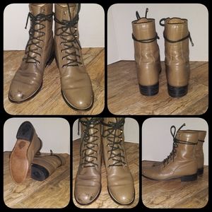 Lace Up Western Boot